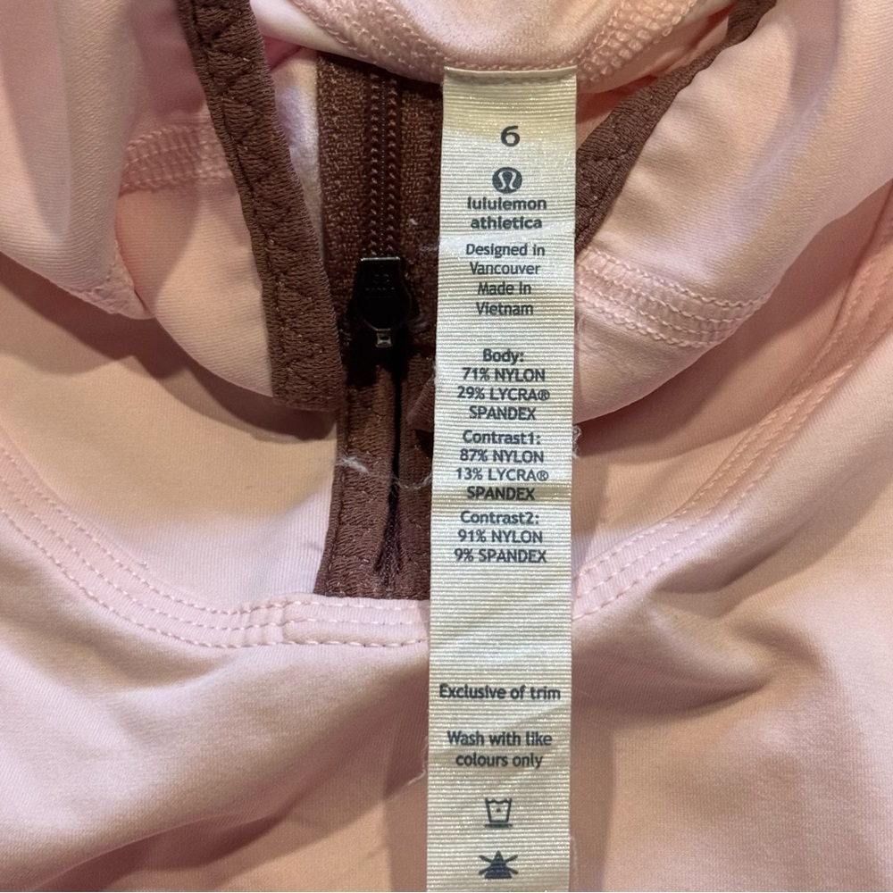 Lululemon Trail Bound 1/2 Zip in Strawberry Milkshake Sz 6 - Picture 10 of 15